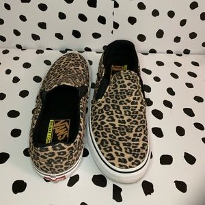 Leopard Print Ortholite Asher Vans Size 8